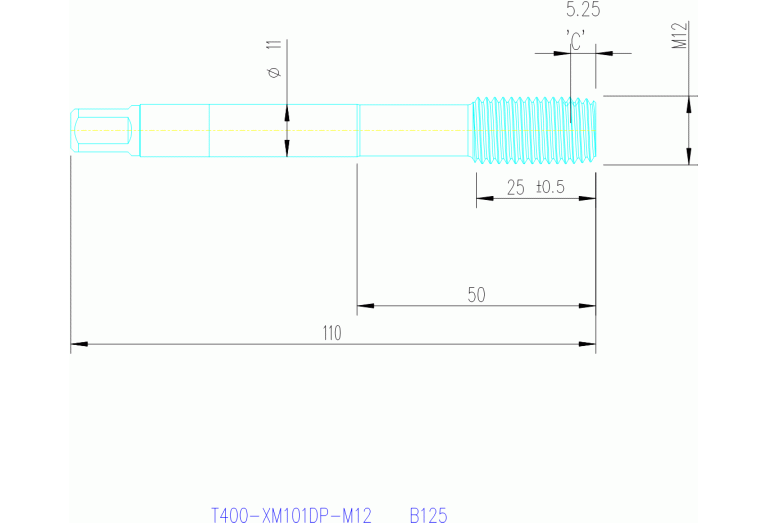 T400-XM101DP-M12 B125