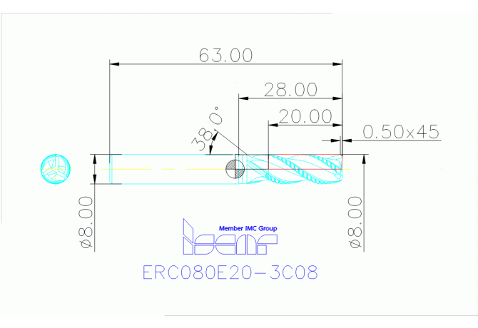 ERC080E20-3C08 IC08