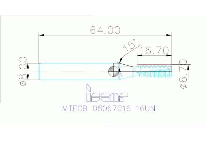 MTECB 08067C16 16UN IC908