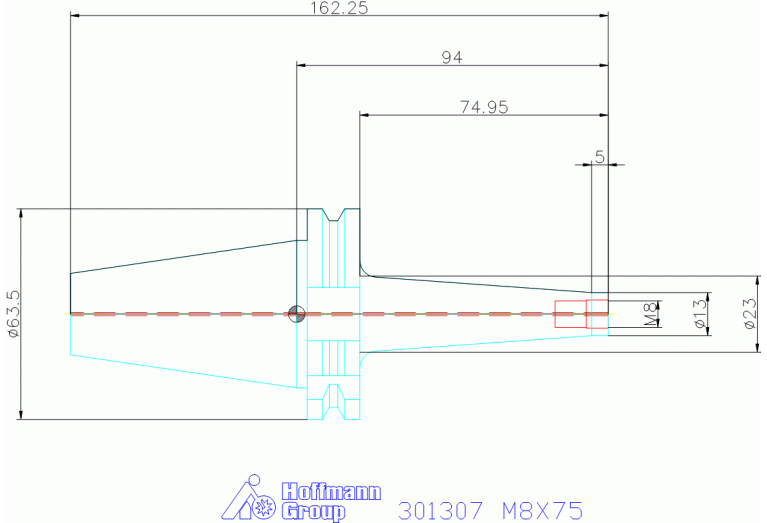 301307 M8X75