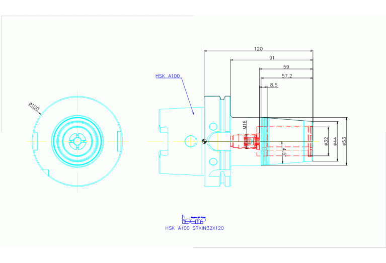 HSK A100 SRKIN32X120 CX