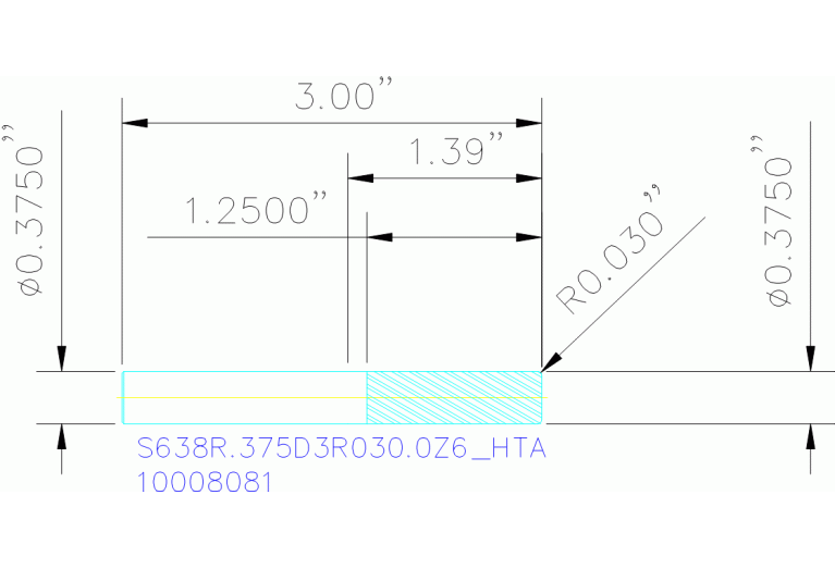S638R.375D3R030.0Z6 HTA