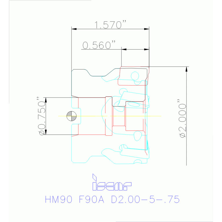 HM90 F90A D2.00-5-.75