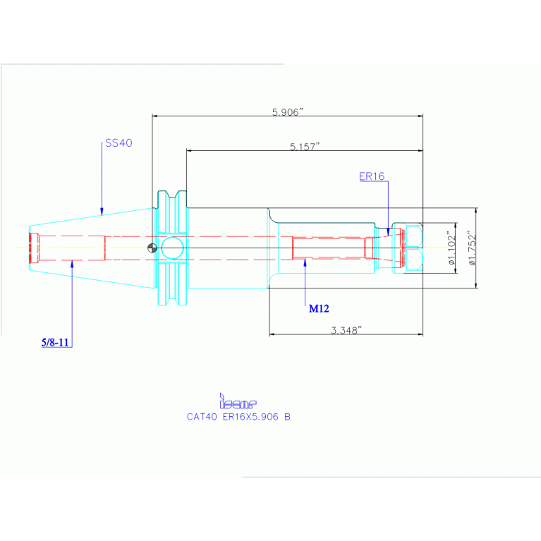 CAT40 ER16X5.906 B