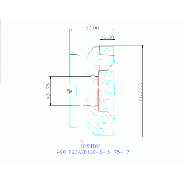 H490 F90AXD100-8-31.75-17