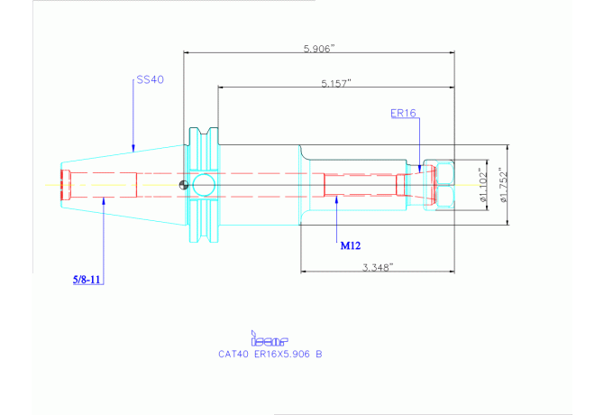 CAT40 ER16X5.906 B