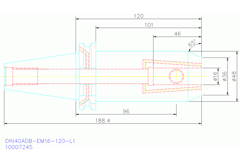 DIN40ADB-EM16-120-L1