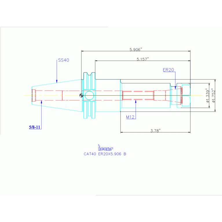 CAT40 ER20X5.906 B