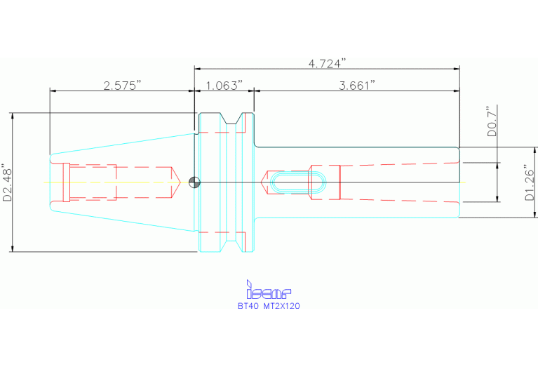 BT40 MT2X120