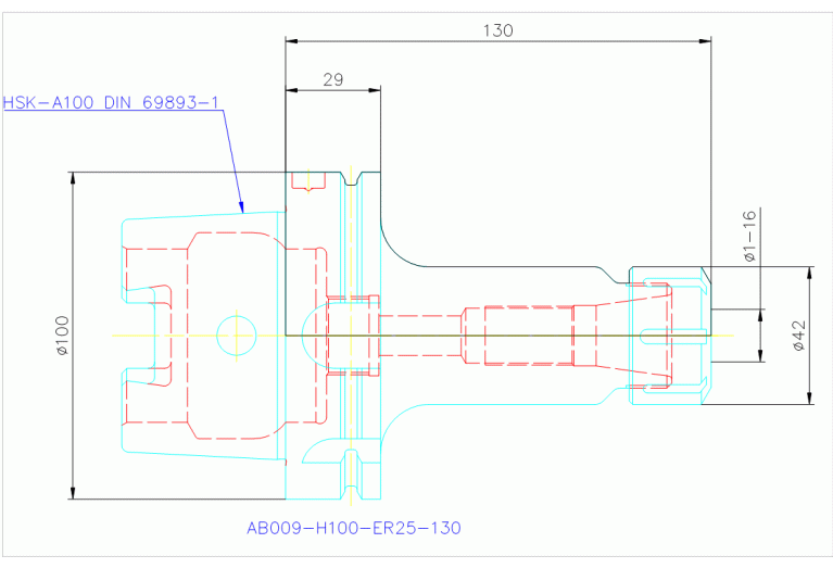 AB009-H100-ER25-130
