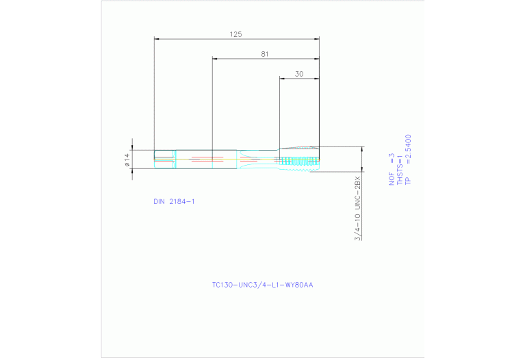 TC130-UNC3/4-L1-WY80AA