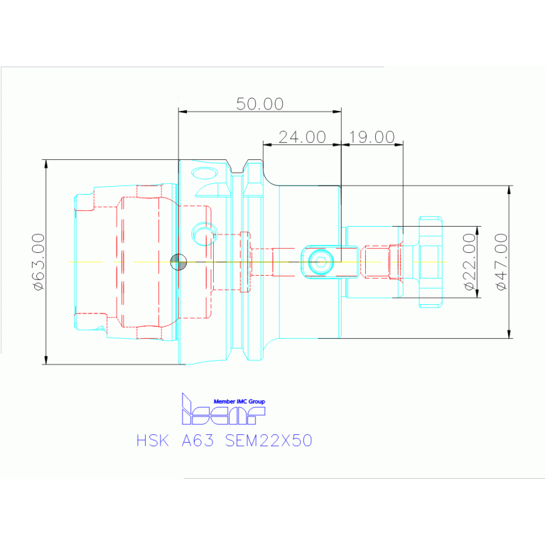 HSK A63 SEM22X50