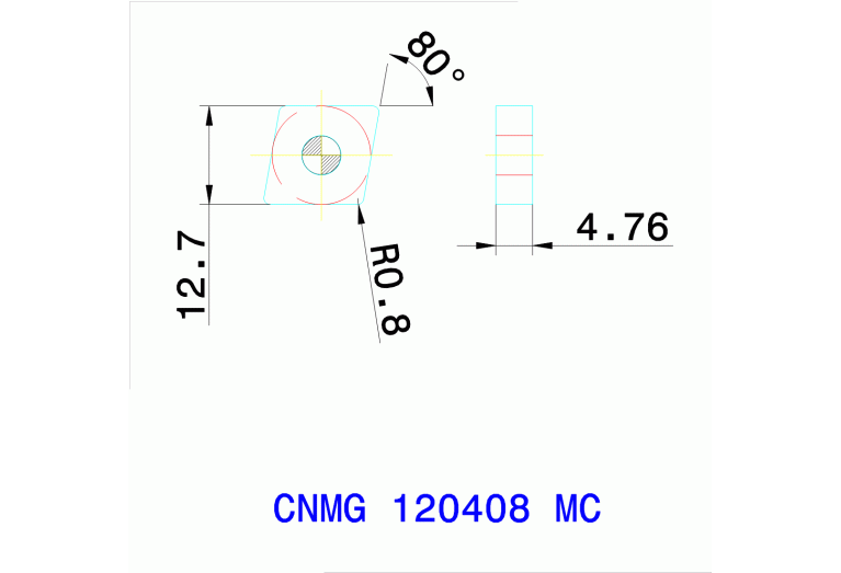 CNMG 120408 MC TT8020