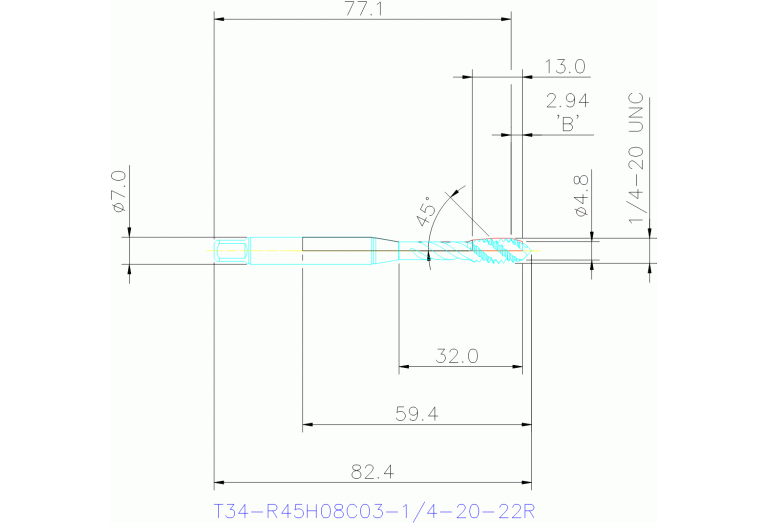 T34-R45H08C03-1/4-20-22R