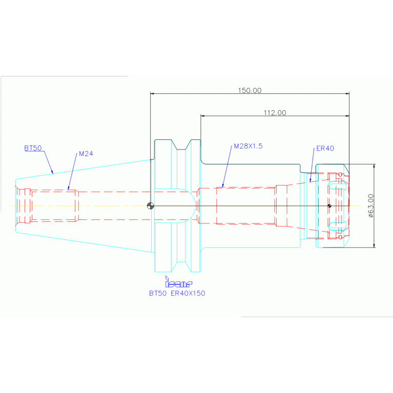 BT50 ER40X150