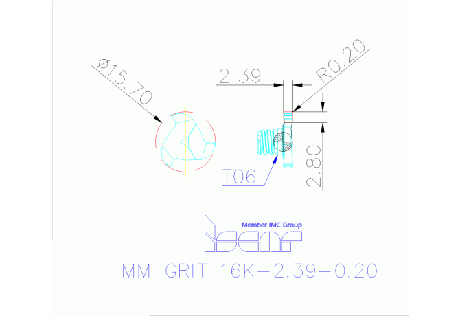 MM GRIT 16K-2.39-0.20 IC528