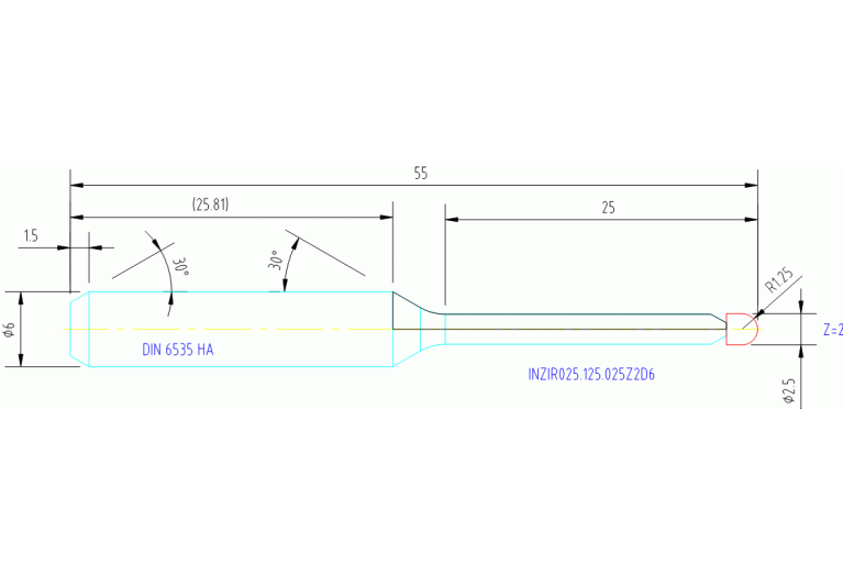 INZIR025.125.025Z2D6 IN3005
