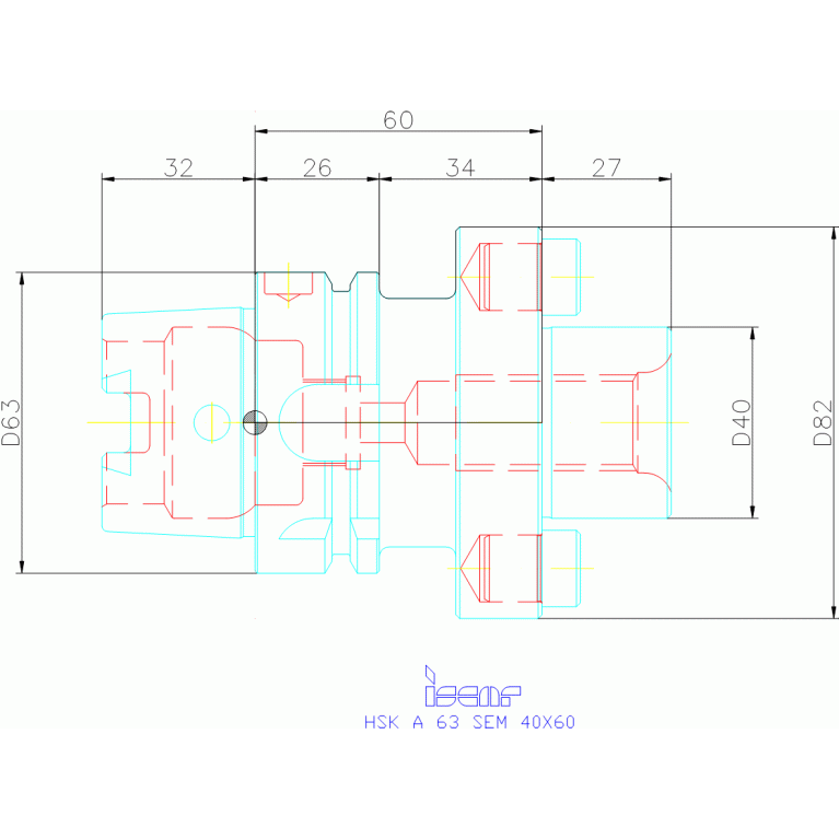 HSK A63 SEM40X60
