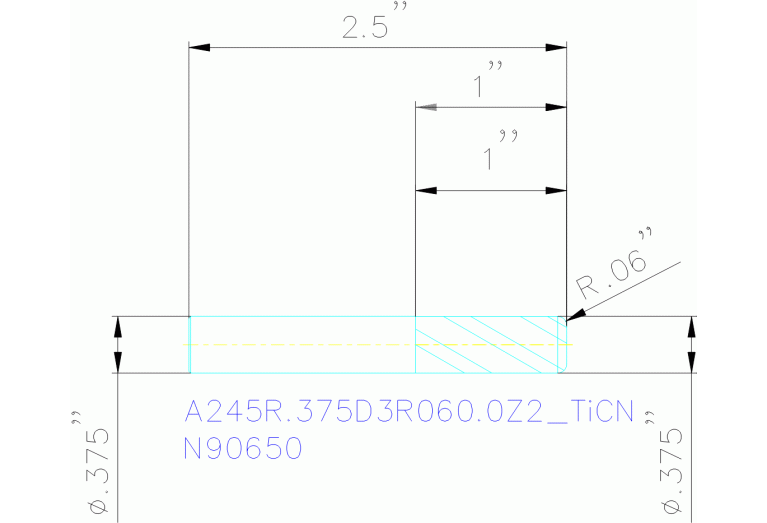 A245R.375D3R060.0Z2 TICN