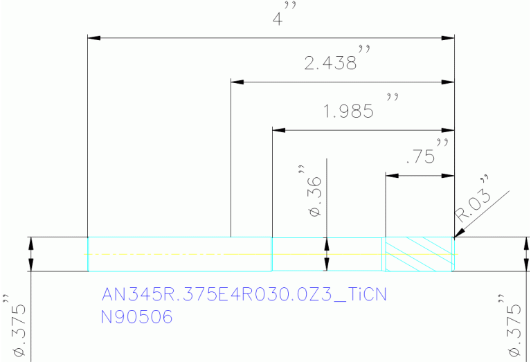AN345R.375E4R030.0Z3 TICN