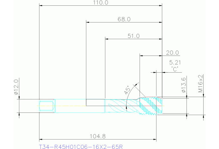 T34-R45H01C06-16X2-65R