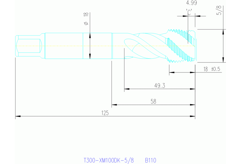 T300-XM100DK-5/8 B145