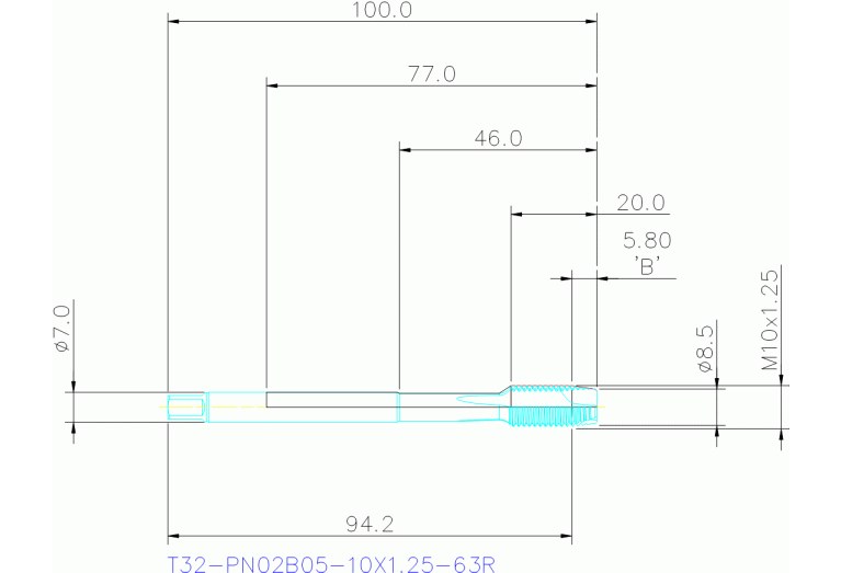 T32-PN02B05-10X1.25-63R
