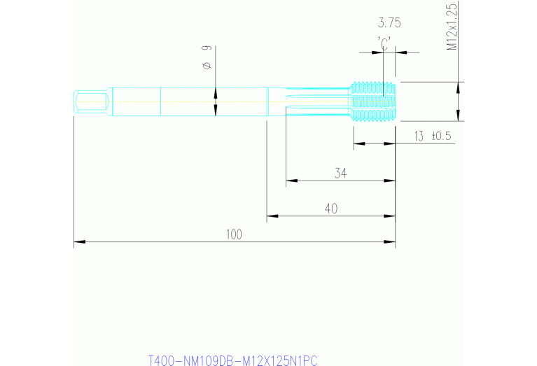 T400-NM109DB-M12X125N1PC