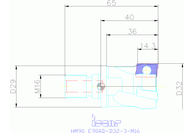HM90 E90AD-D32-3-M16