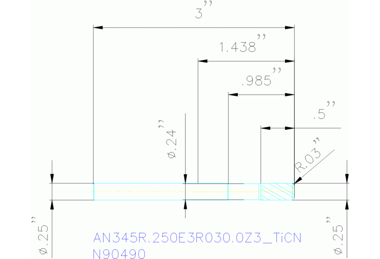 AN345R.250E3R030.0Z3 TICN
