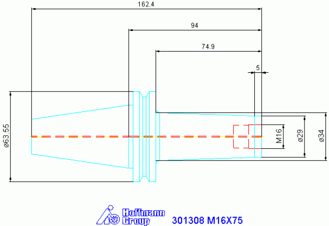 301308 M16X75