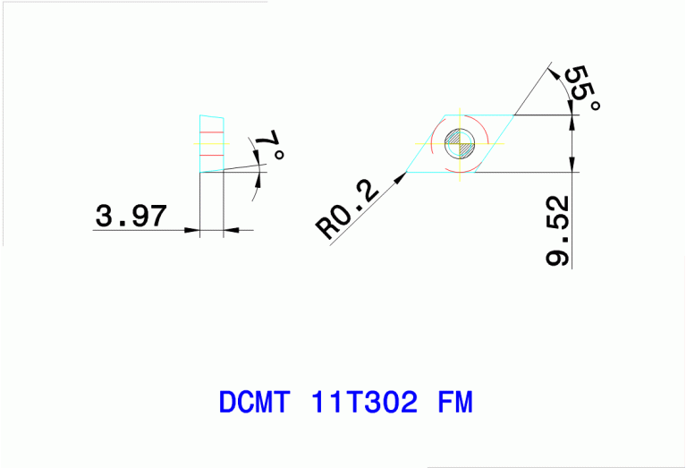 DCMT 11T302 FM CT3000