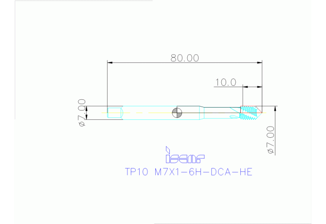 TP10 M7X1-6H-DCA-HE