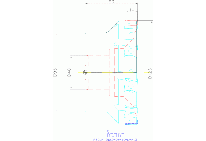 F90LN D125-09-40-L-N15