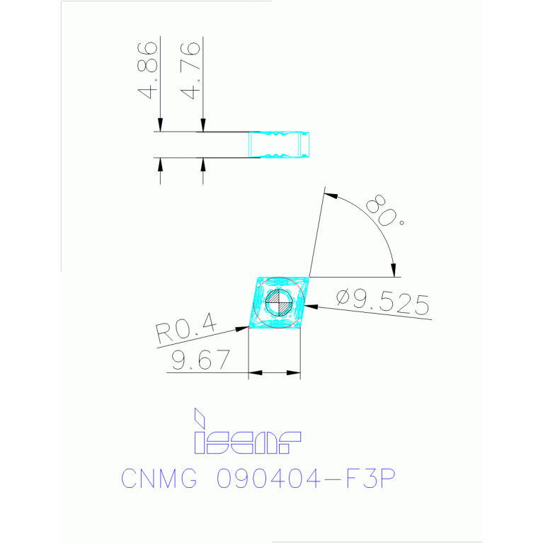 CNMG 090404-F3P IC520N