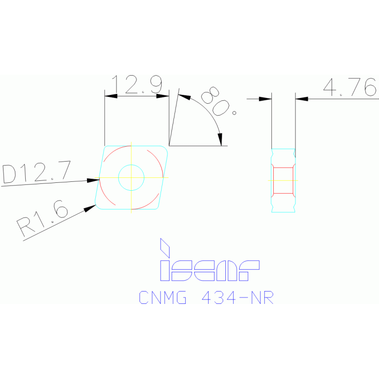 CNMG 120416-NR IC8150