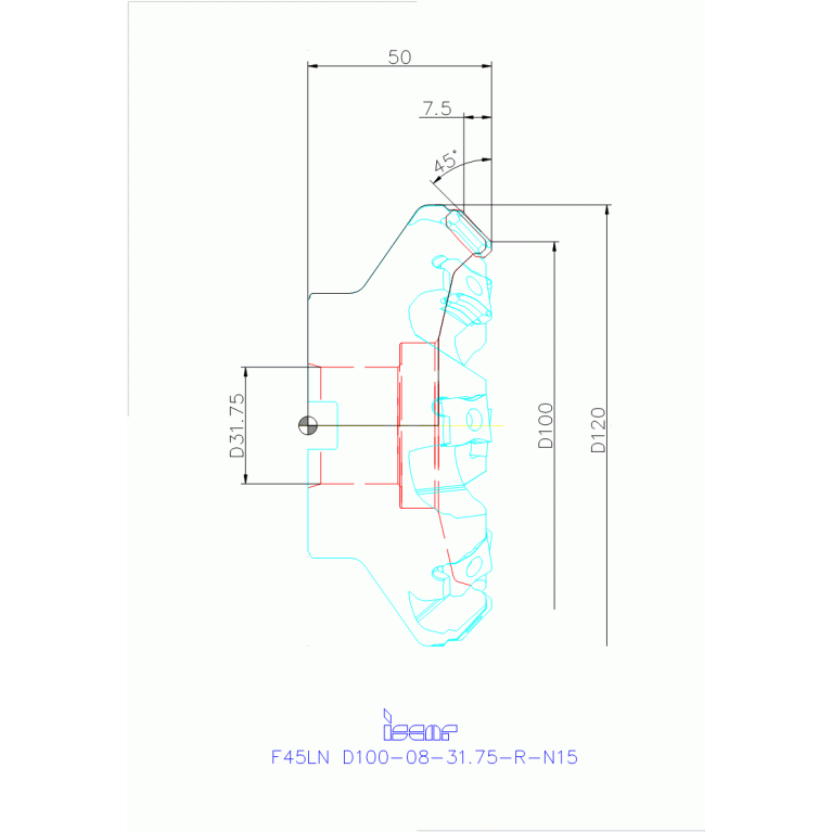 F45LN D100-08-31.75-R-N15