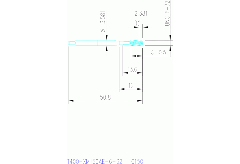 T400-XM150AE-6-32 C150