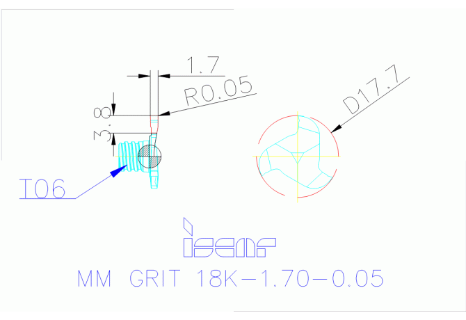 MM GRIT 18K-1.70-0.05 IC528