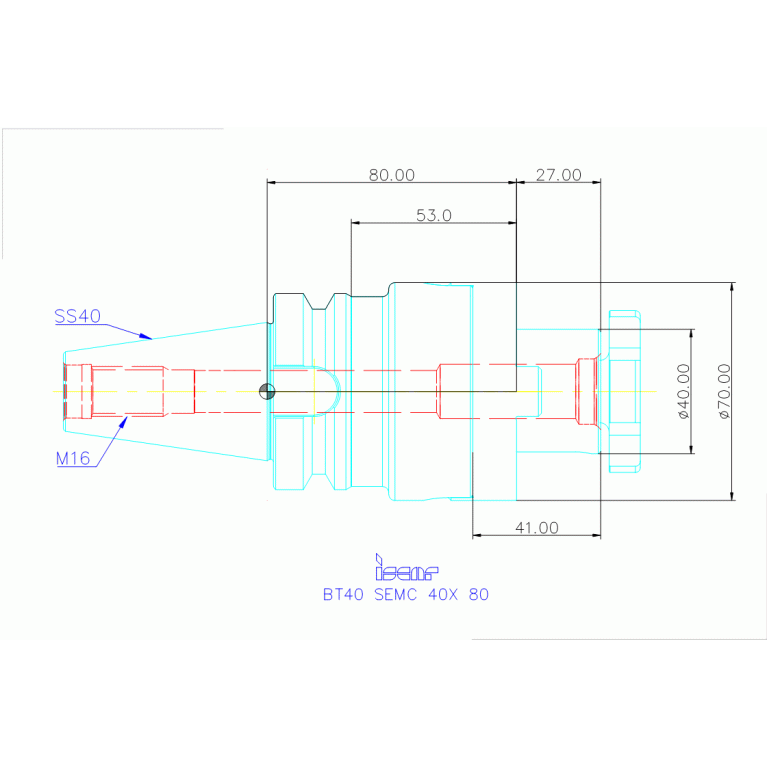BT40 SEMC 40X80