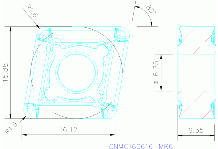 CNMG160616-MR6 TP2500