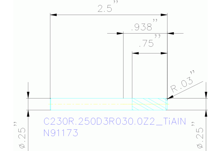 C230R.250D3R030.0Z2 TIALN