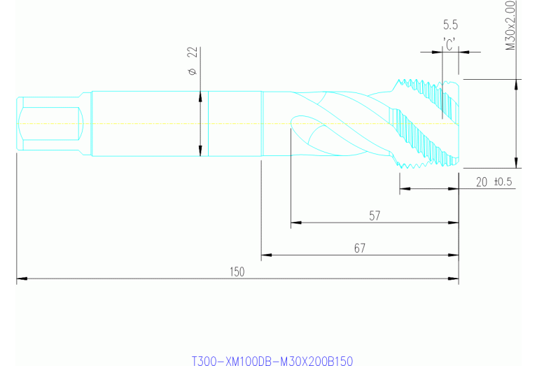 T300-XM100DB-M30X200B145