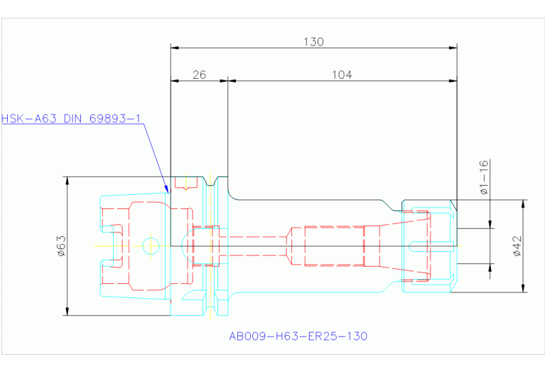 AB009-H63-ER25-130