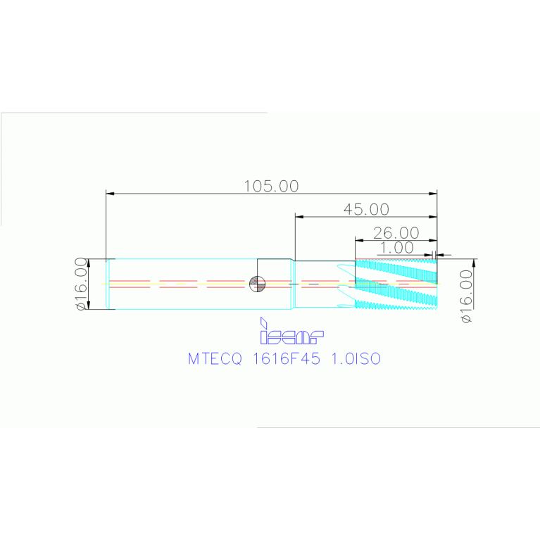 MTECQ 1616F45 1.0ISO IC908