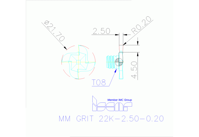 MM GRIT 22K-2.50-0.20 IC528