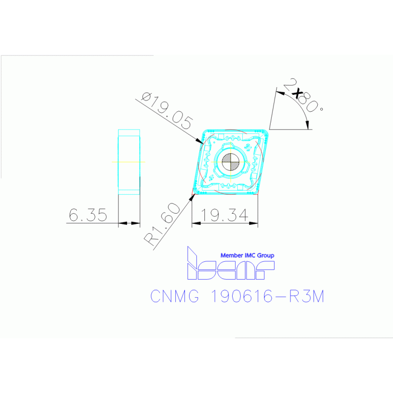 CNMG 190616-R3M IC6025