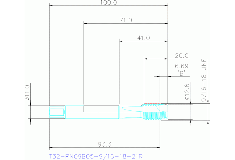 T32-PN09B05-9/16-18-21R