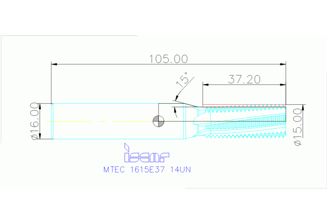 MTEC 1615E37 14UN IC908
