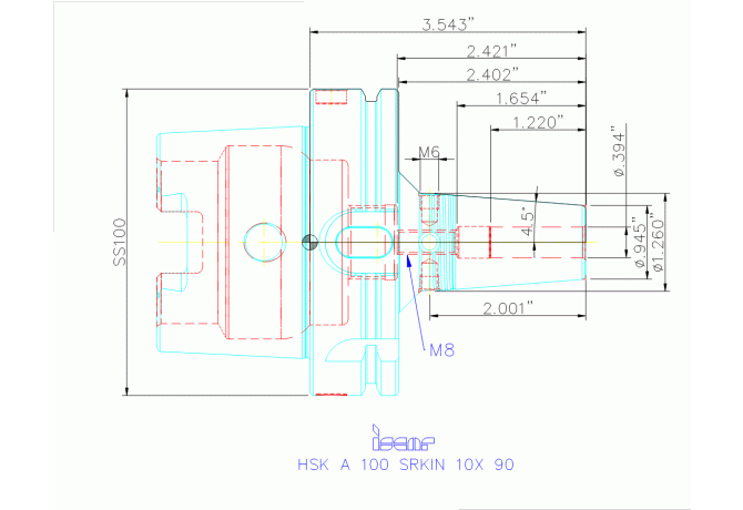 HSK A100 SRKIN10X90